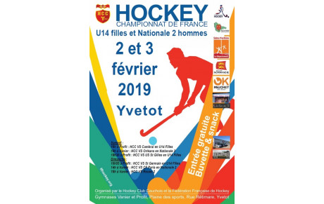 A l'affiche Championnats de France  Nationale 1 Dames, U14 Filles, Garçons et Nationale 2 Hommes 